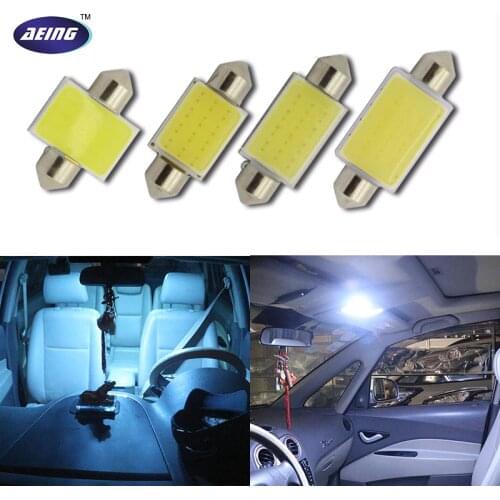 1*Festoon C5W C10W 31mm 36mm 39mm 41mm LED Bulb Interior Reading Dome Festoon License Plate Trunk Light Lamp White/Ice Blue