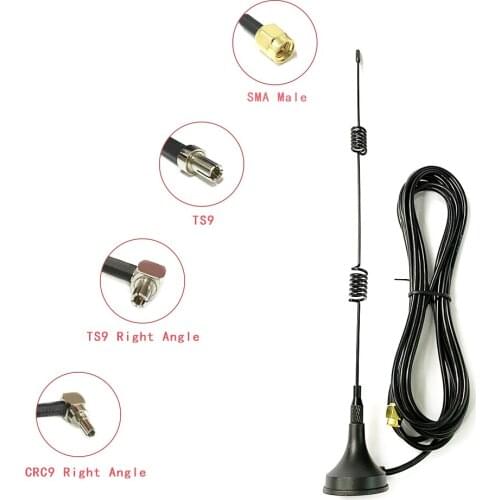 1PC 800/850/900/1800/1900/2170MHZ 3G Antenna SMA male 5dBi Modem external Antennas Magnetic Base aerial 3M Extension Cable #1