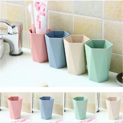 2PCS wash cup household bathroom simple brushing cup couple tooth cylinder