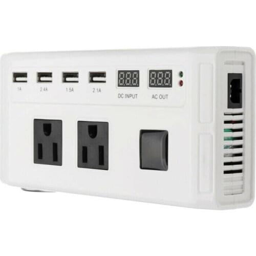 2019 Car Pure Sine Wave Power Inverter DC12V to AC110V/220V USB Charger Converter CSL88