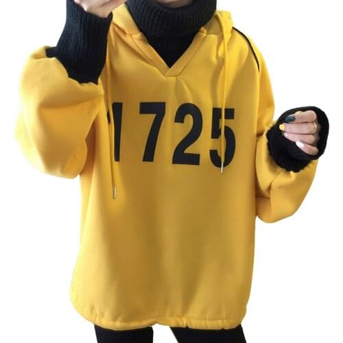 2020 Autumn And Winter Plus Velvet Thick Loose High Neck Fake Two-piece Womens Hoodie Letter Printing Casual Girl Sweatshirt