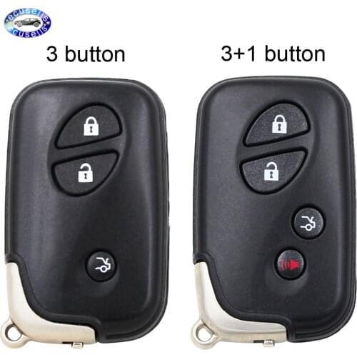 3 / 3+1 Button Smart Remote Key Case Fob Keyless Entry Shell Blank for LEXUS IS250 ES350 GS350 LS460 GS