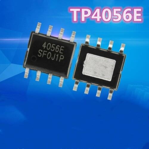 50PCS 100PCS 200PCS TP4056E TP4056 4056E 4056 1A lithium battery charging chip 1A/4.2V SMD SOP-8 Free shipping