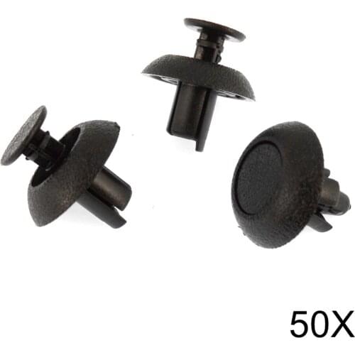 50Pcs Nylon Grille Push-Type Retainer Clips for Toyota Corolla Highlander 90467-07211 B22
