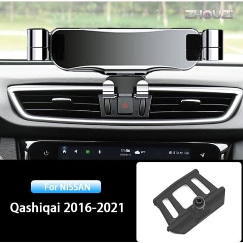 Car Mobile Phone Holder For Nissan Qashqai J11 2016 2017 2018 2019 2020 2021 Air Vent Stand GPS Gravity Bracket Car Accessories