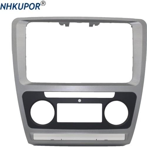 Fascias Automatic For 2013 Skoda Octavia Double 2 DIN ABS Car Refitting For DVD frame panel Dash Kit DVD Fascia Audio frame Kit