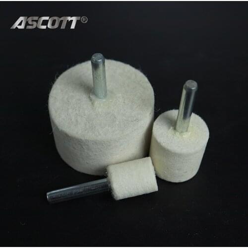 Freeshipping 3pcs/pack wool fiber roller wool polishing bits 6x20mm 30mm 40mm wool fiber polishing mops