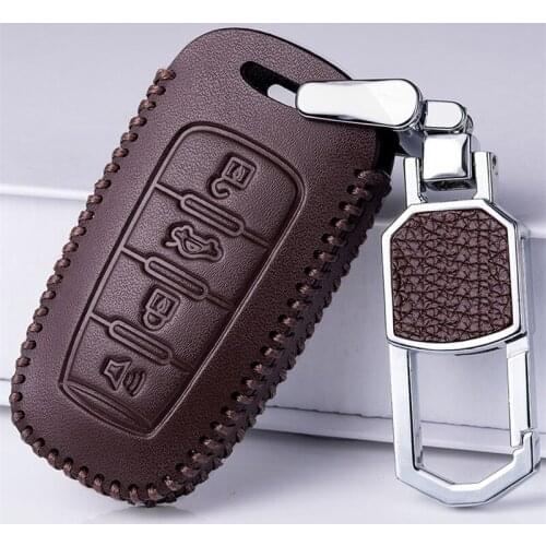 Key Case for great wall hover haval H9 F7 f5 M6 leather key bag buckle car keychain 1pc