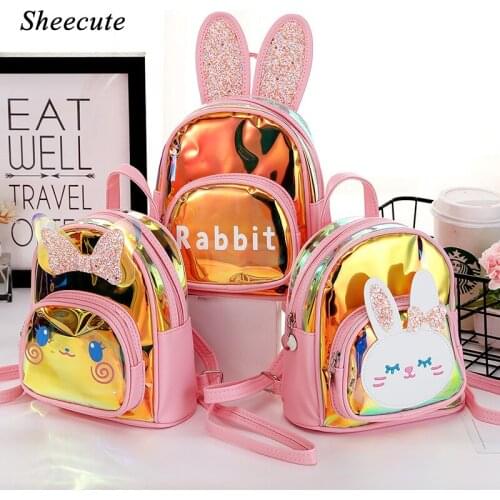 Cartoon Rabbit Childrens Backpacks Leisure Girls School Bags New Cute Kindergarten Baby Toddler Mini Backpack Kids School Bags