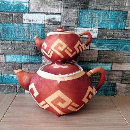 Game Genshin Impact Cosplay Cartoon Plush Stuffed Dolls Throw Pillow Cartoon Q Type Song Pot Cushion Toy Props Fashion Gifts