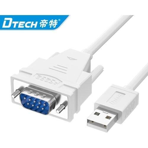 Dtech Serial RS232 9-Pin DB9 9-Pin PC Converter Extension Cable for Windows XP Win7/8/10