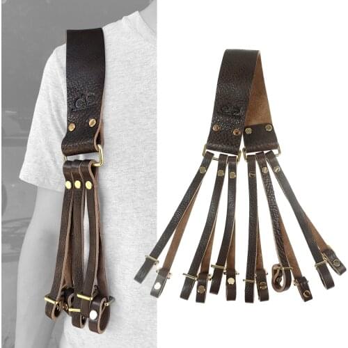 Hunting Leather Hanger Duck Game Carrier Belt Holder 6 Loops Bird Goose Shoulder Strap Gun Accessories