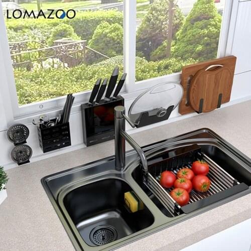 Kitchen Shelf Corner Shelf Tools Rack Acessory Free Perforated Storage Rack Organizer Spice Rack Dish Rack For Kitchen