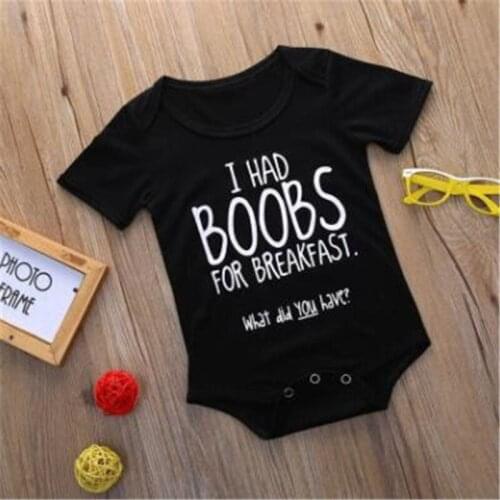 Newborn Baby Bodysuit Summer Clothes Boys Girls Jumpsuit Letter Short Sleeve Cotton Clothes Infant Outfits For Kids Gifts