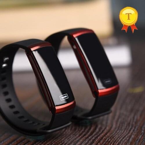 2018 best selling touch screen Smartband heart rate blood pressure monitoring fitness tracker compatible with samsung s8 s7 s6