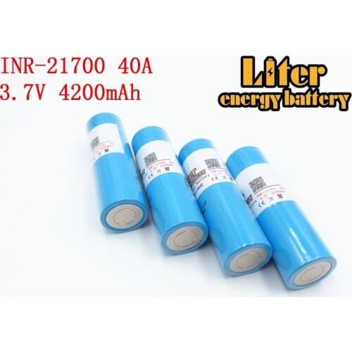 40A 3.7V 21700 4200mAh 14.8W Li-ion Rechargeable Battery with for Electric Tool Headlamp Bicycle