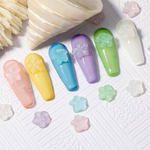 INS-Style Cute Lovely Resin DIY Nail Ornaments Manicure Accessories 3D Nail Art Decoration Starfish Nail Art Jewelry