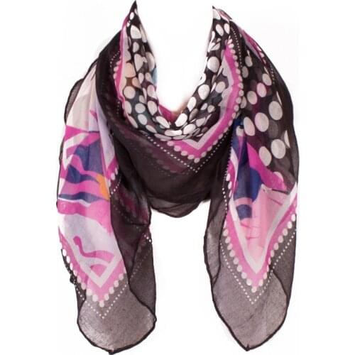 Fashion Printed Shawl Women Thin Long Neck Guard Warm Scarf Winter Visecose False Collar Women Protect Cervical Snood Bib Q15