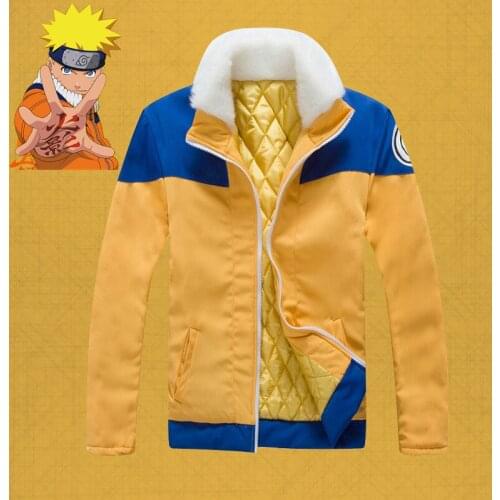 New NARUTO Cosplay Costume NARUTO Cosplay Jackets Thicken Cotton Uniform Outfit Anime Cosplay Costume Halloween Carnival Party