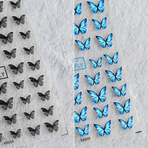 New Craft Sticker 5D Nail Art Sticker Ultra-thin Butterfly Nail Art Decoration Sticker Nail Ornaments Nail Designs