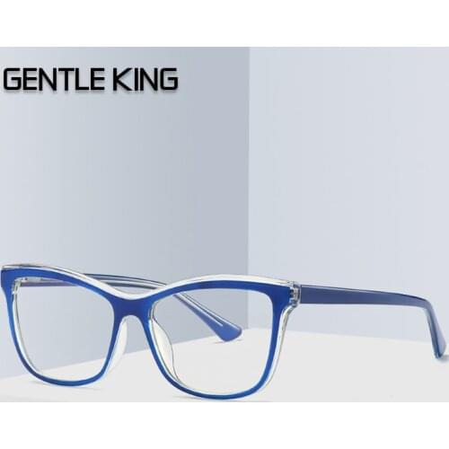 GENTLE KING Vintage Square Style TR90 Anti Blue Plain Glasses Fashion Brand Design Eyewear Frame Eyeglasses Oculos De Grau