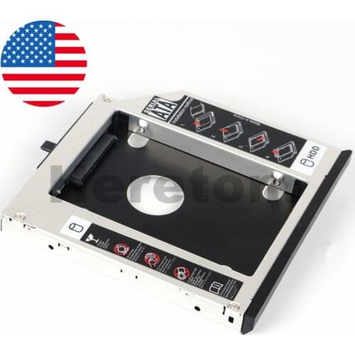 SATA to SATA 12.7mm 2nd Hard Drive SSD Adapter Optibay For IBM Thinkpad T420 T520 W520 W510 T510 DVD CD-ROM Optical Bay