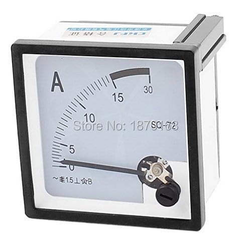 SQ-72 AC 0-15A SQ72 Square Panel Meter Gauge Current Analogue Analog Ammeter 72*72mm