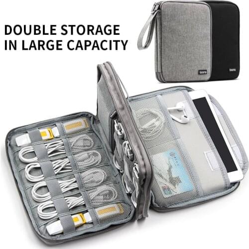 Baona Digital Storage Bag Headphone Cable Storage Bag Ipad Digital Protective Sleeve Mobile Phone Data Cable Storage Bag Box