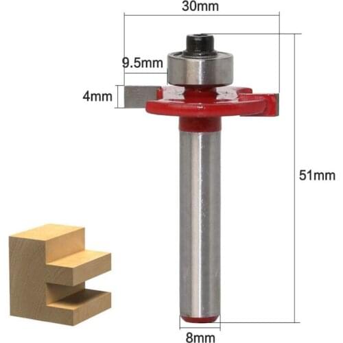 8-handle ball T-cutter slotting cutter woodworking milling cutter T-type tenon cutter Gong cutter woodworking cutter