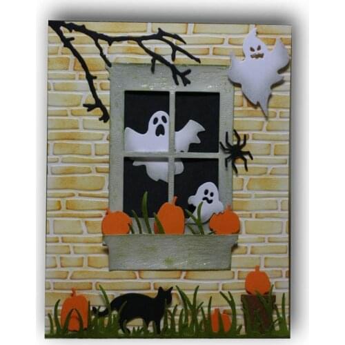 Thriller Halloween Carbon steel Cutting Dies Stencil Craft for DIY Creative Scrapbook Cut Stamps Dies Embossing Paper Craft