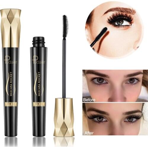 Puaier 4d Silk Fiber Lash Mascara Curling Volume Express Eyelashes Waterproof Liquid Fiber Lash Extension Mascara Cosmetic