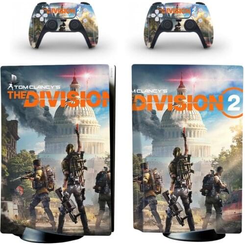 The Division PS5 Standard Disc Edition Skin Sticker Decal Cover for PlayStation 5 Console & Controllers PS5 Skin Sticker Vinyl