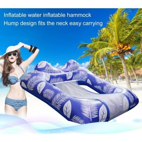 Water Hammock Air Mattresses Bed Beach Water Sports Pool Float Hammock Inflatable Summer Swimming Pool Lounger Float