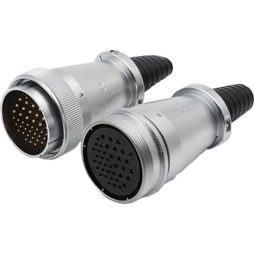 WS55 TQ/ZQ M55 Waterproof Connector 4 7 40 53 61 Pin 10A 50A 150A LED Industrial Electrical Lighting Power Cable Wire Connectors