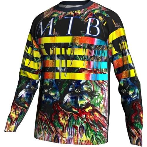 2021 New Style Bike jerseys Mtb Motocross racing T shirt Downhill DH Short sleeve Cycling Clothing Mx Summer Sportwear