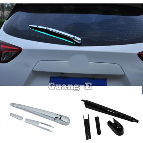 For Mazda CX-5 CX5 2012 2013 2014 2015 2016 Car Frame Trim Windscreen ABS Chrome Rear Glass Wiper Nozzle Cover Tail Window 4pcs