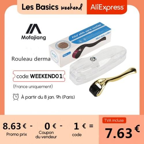 540 Needles Derma Roller Titanium Micro Needle 0.2mm 0.25mm 0.3mm Body Beauty Care Gold SIlver Cosmetic Needling Instrument