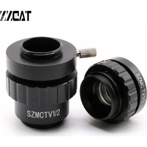 0.5X 0.3X C Mount Adapter Reduce Lens CCD Camera Interface Electronic Eyepiece Reduction Lens for Trinocular Stereo Microscope