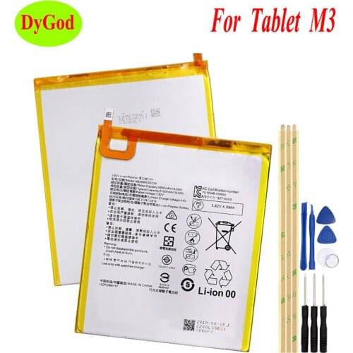 5100mAh HB2899C0ECW Tablet Battery For Huawei M3 M3-BTV-W09 M3-BTV-DL09 Replacement Batteries Bateria with tools
