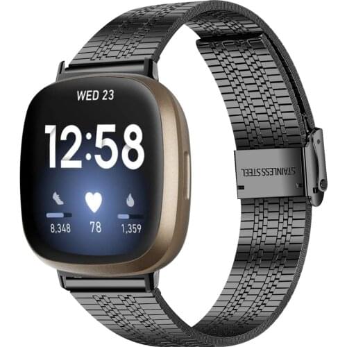 Bracelet for fitbit versa 3 band stainless steel Business strap for fitbit Sense correa Stainless Steel Loop women man Wristband