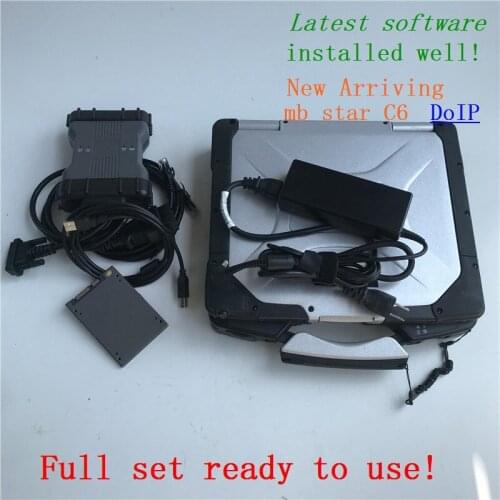 MB Star C6 Diagnosis tool DOIP 2020.09 software X-ntry VCI obd2 Auto Scanner Used Toughbook CF-30 CF30 Ready to work