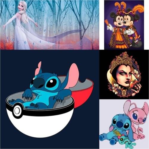 Diy Home Decor Diamond Painting Disney Full Square Round Drill Diamond Embroidery Mosaic Cross Stitch Kits Craft