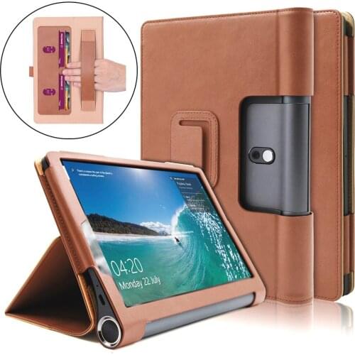 For Lenovo Yoga Tab5 YT-X705F / Yoga Smart Tab 10.1 inch 2019 (without Sleeping) PU Leather Case Horizontal Flip with Holder