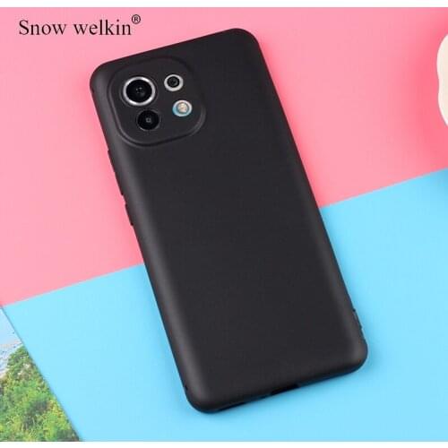 For Xiaomi Mi 11 mi11 Pro Ultra Case Simple Matte Soft Silicone Back Cover Phone Cases For Xiaomi Mi 11 Lite 5G Cover