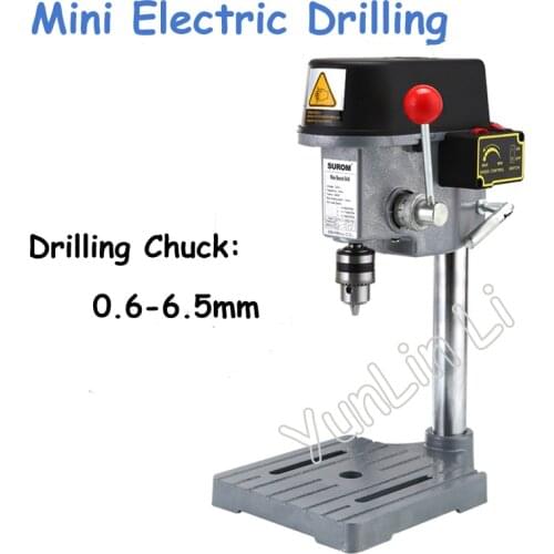 Electric Bench Drill with 0.6mm-6.5mm Multi-function Micro Drilling Machine 220V Household Drilling Machine 340W