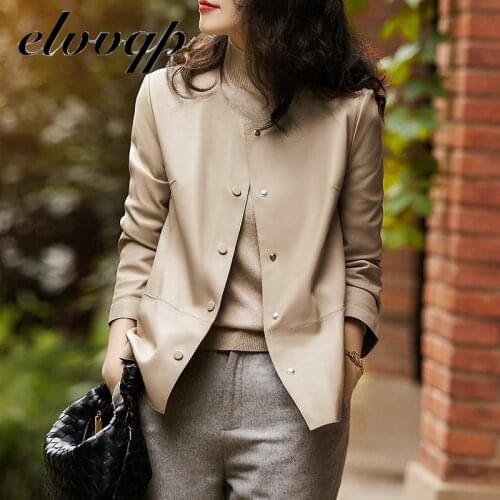 Elvvqp Women's Leather Jackets