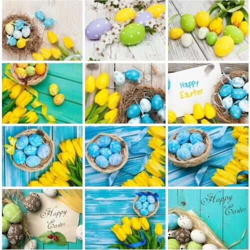 EverShine DIY Diamond Painting Easter Eggs Cross Stitch Diamond Embroidery Scenery Picture Rhinestones Art Gift Home Decor