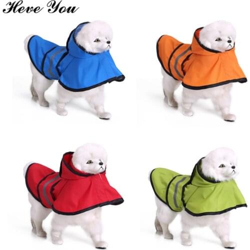 Heve You Clothes For Dog Large Reflective Strip Dog Raincoat For Small Medium Large Dogs Waterproof Protection Pet Raincoat