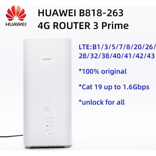 Huawei B818 4G Router 3 Prime LTE CAT19 Router B818-263 optus version