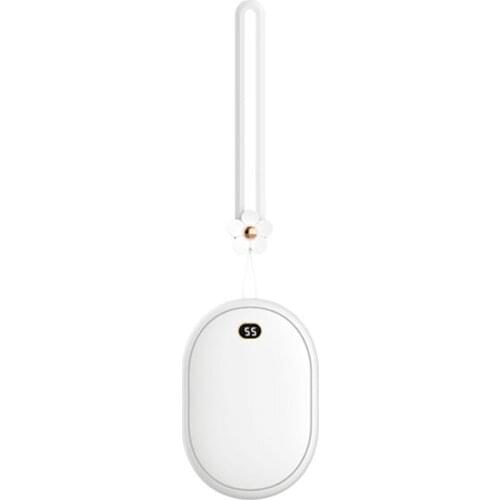 Pocket Hand Warmer Heater Multifunction 10000mAh Mini Power Bank Portable Charger for Power Bank with Rope Display Temperature